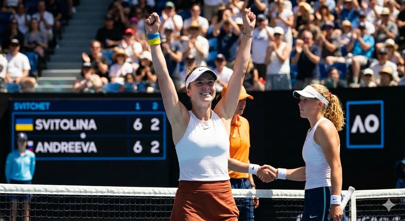 Svitolina Ends Andreeva’s Run at Australian Open 2026: Experience Over Youth